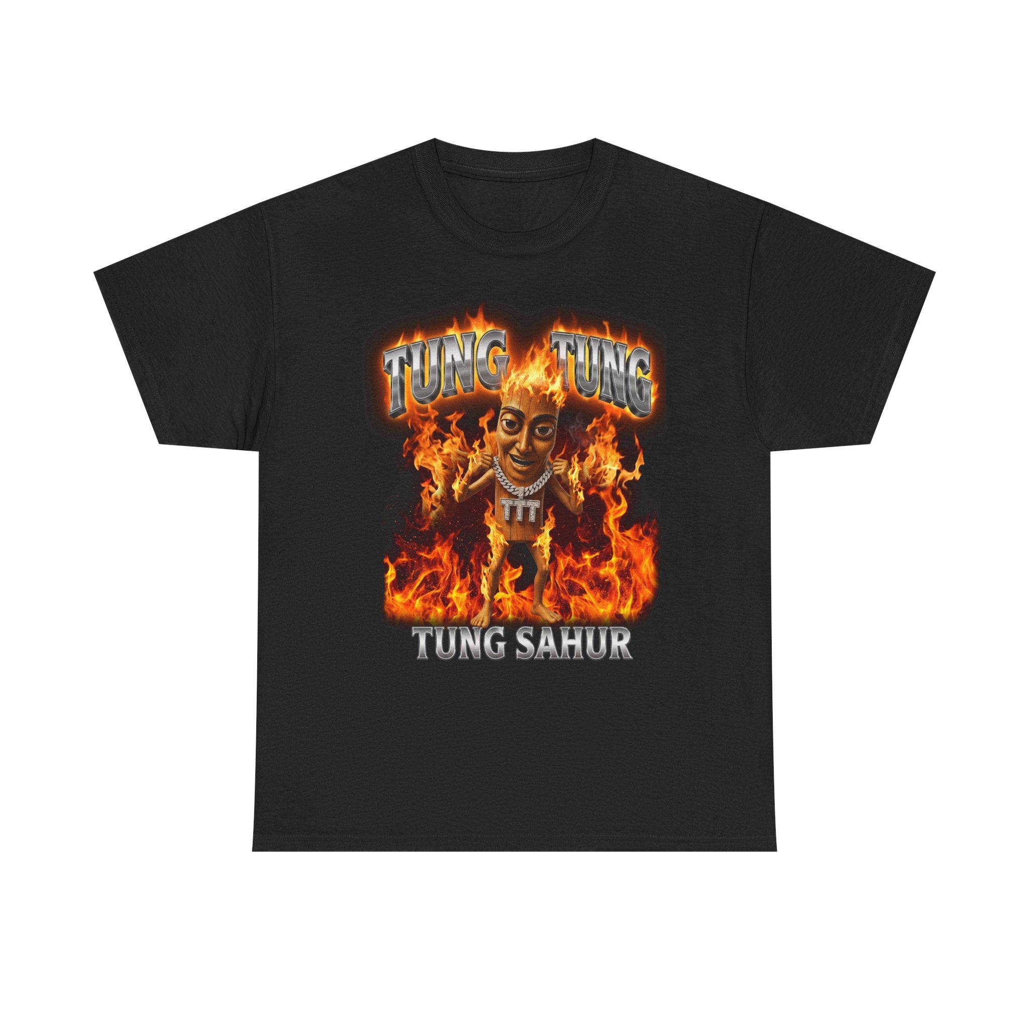 Tung Tung Tung Sahur , Triple T Vintage Bootleg T-shirt, Funny Gen Z Gift, Italian Brainrot Meme Tee